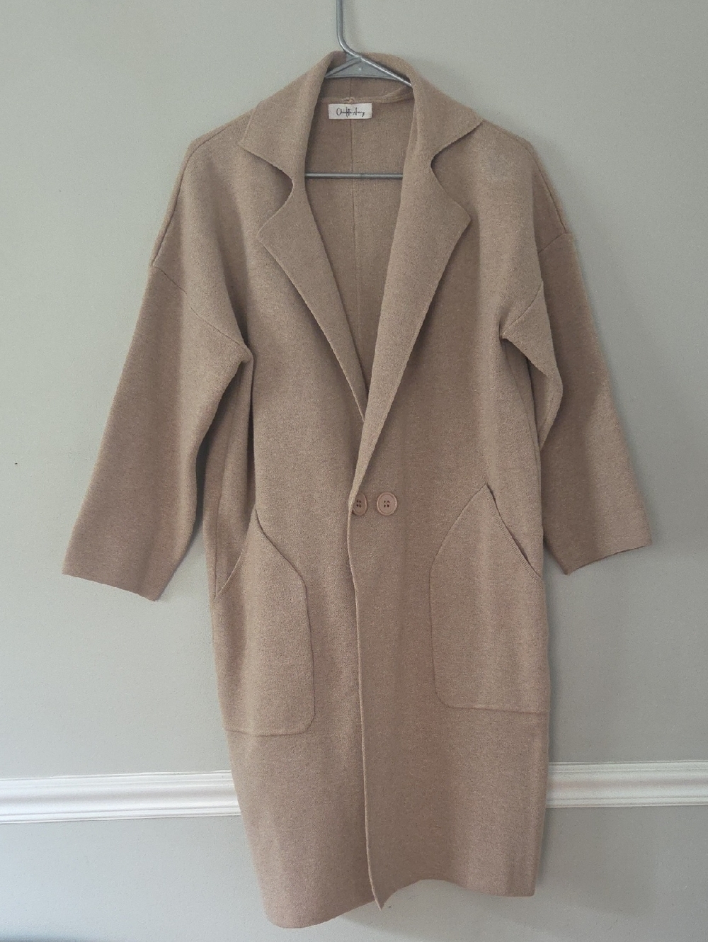 Long Cashmere Blend Cardigan (L)